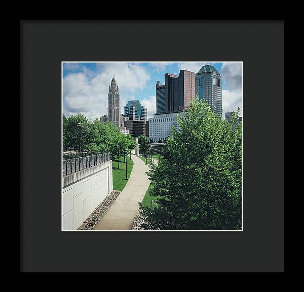 Downtown Columbus Ohio View - Framed Print