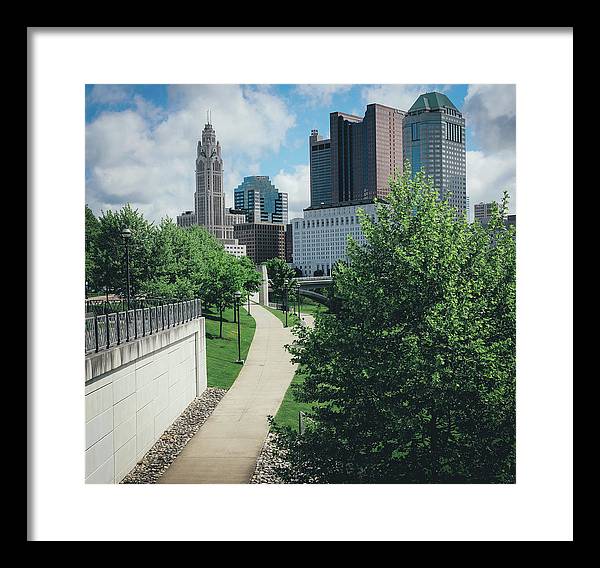 Downtown Columbus Ohio View - Framed Print