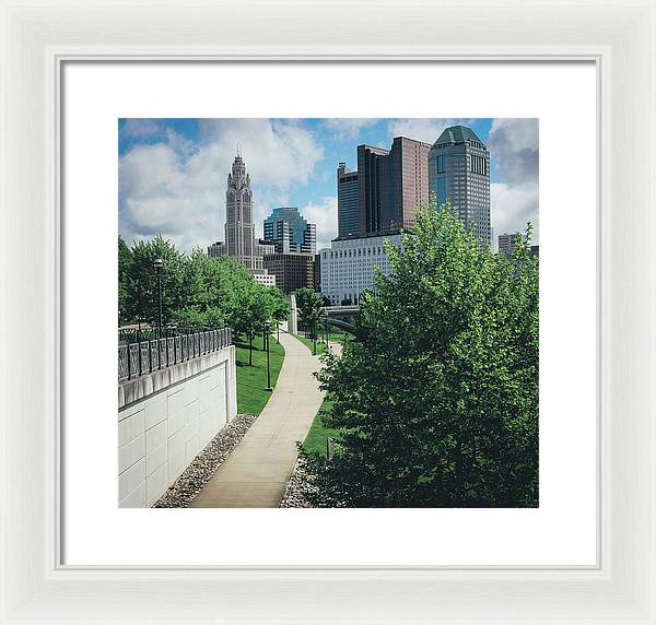 Downtown Columbus Ohio View - Framed Print