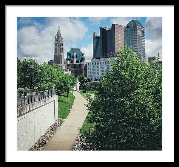 Downtown Columbus Ohio View - Framed Print