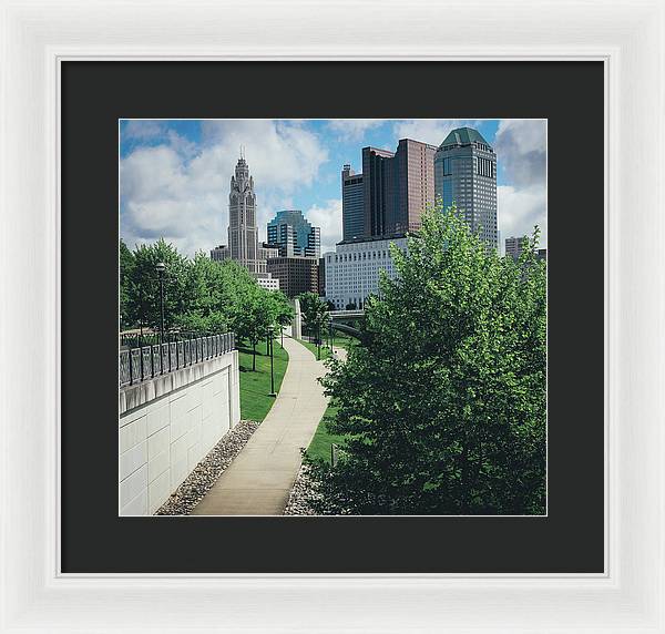 Downtown Columbus Ohio View - Framed Print