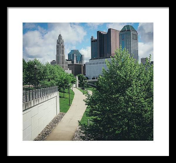 Downtown Columbus Ohio View - Framed Print