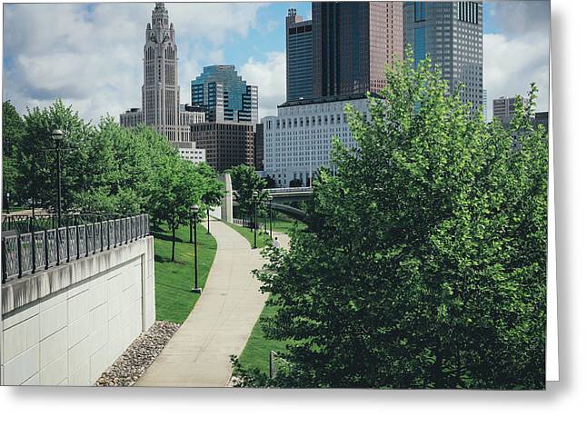 Downtown Columbus Ohio View - Greeting Card