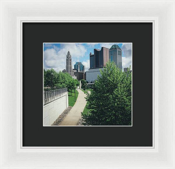 Downtown Columbus Ohio View - Framed Print