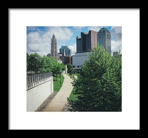 Downtown Columbus Ohio View - Framed Print