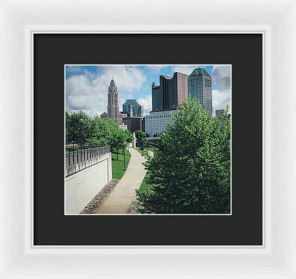 Downtown Columbus Ohio View - Framed Print