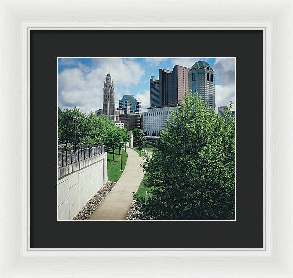 Downtown Columbus Ohio View - Framed Print