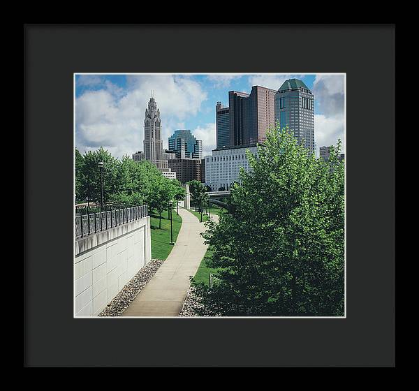 Downtown Columbus Ohio View - Framed Print