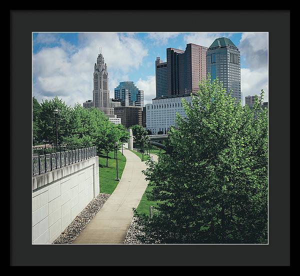 Downtown Columbus Ohio View - Framed Print