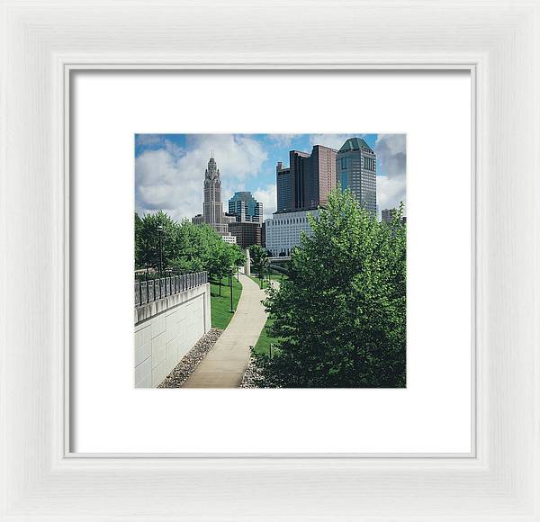 Downtown Columbus Ohio View - Framed Print