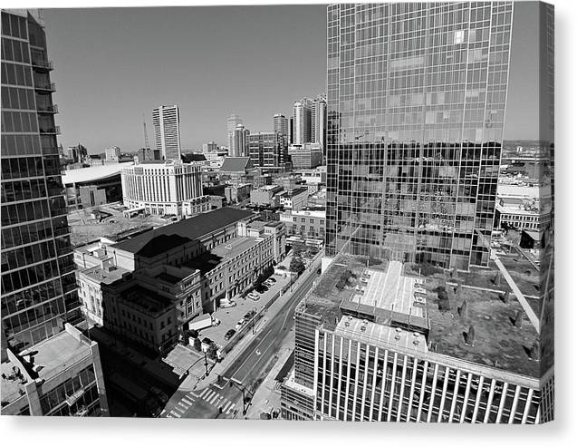 Downtown Nashville Aerial - Canvas Print