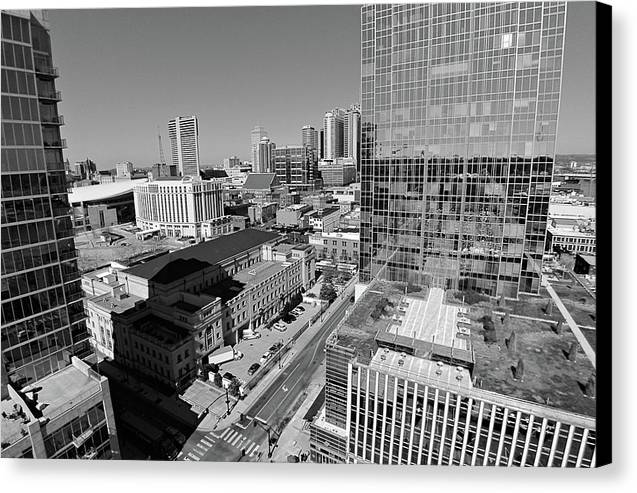 Downtown Nashville Aerial - Canvas Print