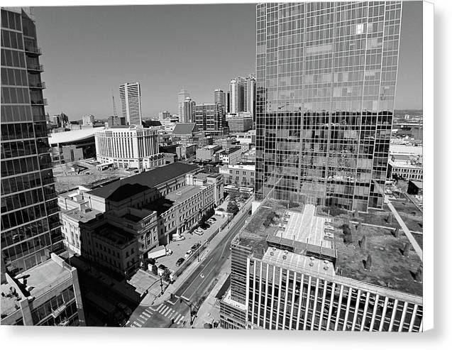 Downtown Nashville Aerial - Canvas Print