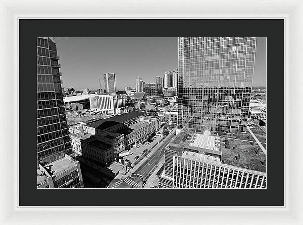 Downtown Nashville Aerial - Framed Print