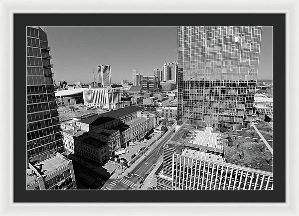 Downtown Nashville Aerial - Framed Print