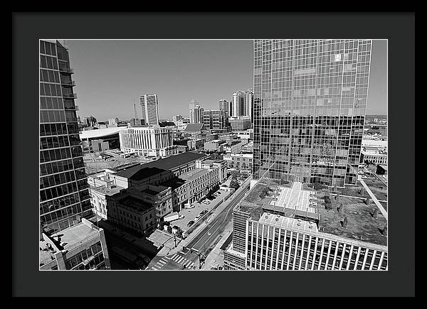 Downtown Nashville Aerial - Framed Print