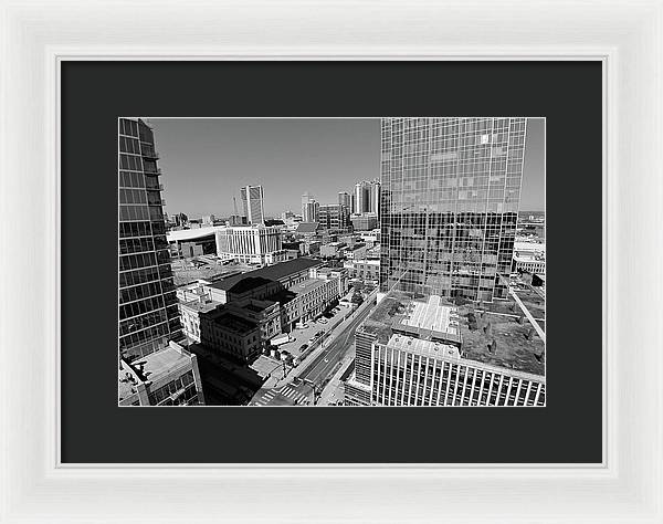 Downtown Nashville Aerial - Framed Print