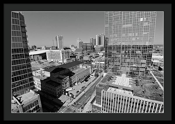 Downtown Nashville Aerial - Framed Print