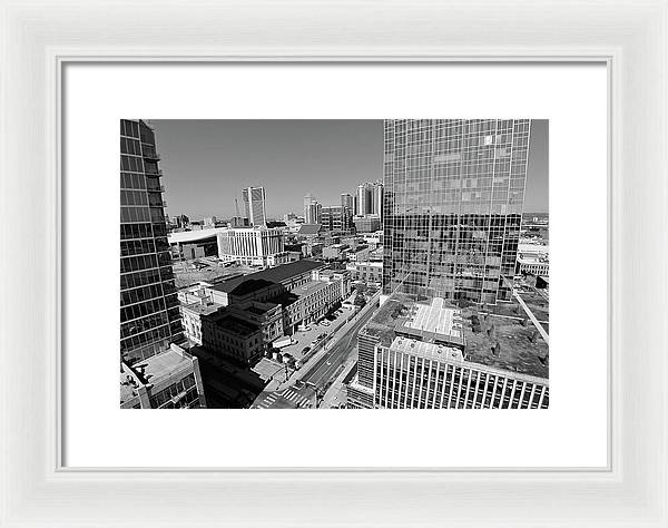 Downtown Nashville Aerial - Framed Print