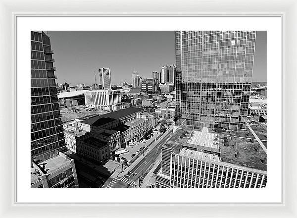 Downtown Nashville Aerial - Framed Print