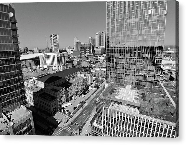 Downtown Nashville Aerial - Acrylic Print