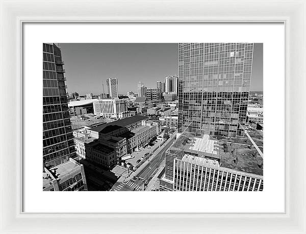 Downtown Nashville Aerial - Framed Print