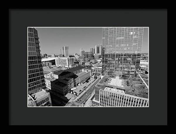 Downtown Nashville Aerial - Framed Print