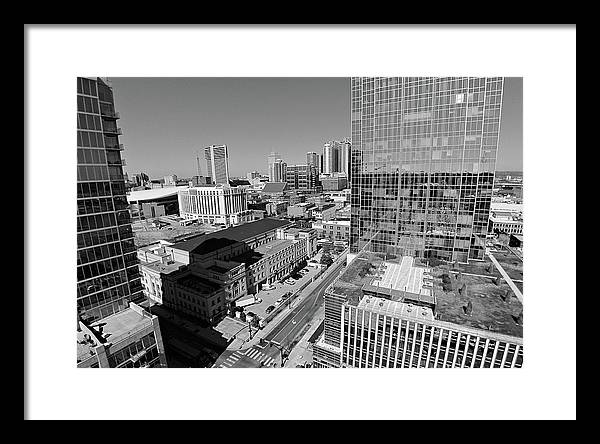 Downtown Nashville Aerial - Framed Print