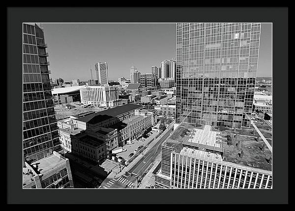 Downtown Nashville Aerial - Framed Print