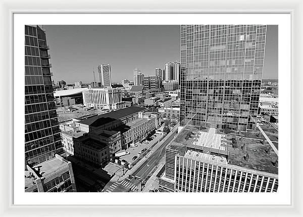 Downtown Nashville Aerial - Framed Print