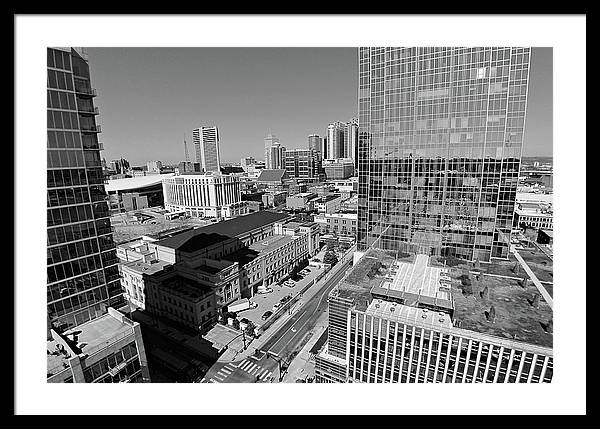 Downtown Nashville Aerial - Framed Print