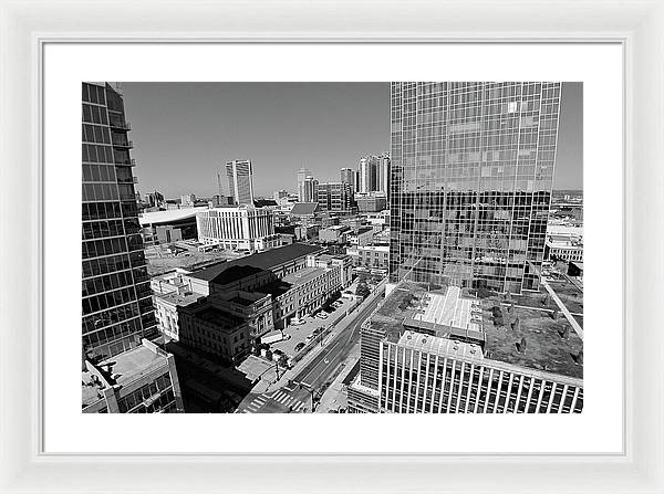 Downtown Nashville Aerial - Framed Print