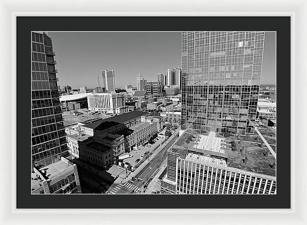 Downtown Nashville Aerial - Framed Print