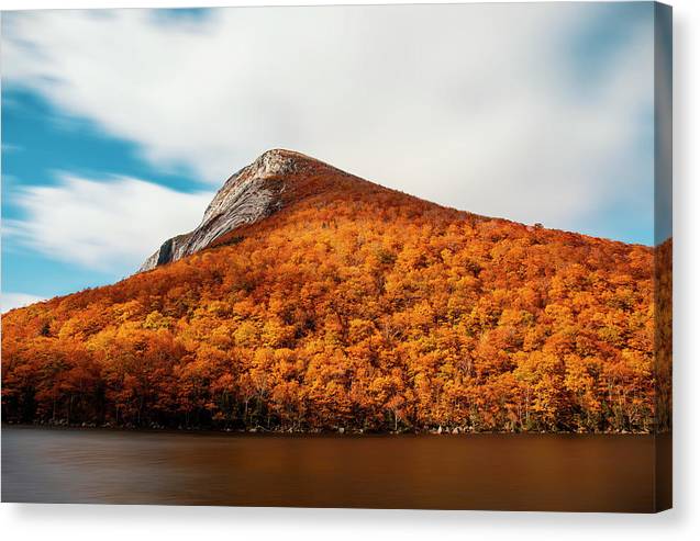 Franconia Notch Fall Foliage Long Exposure - Canvas Print