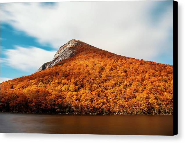 Franconia Notch Fall Foliage Long Exposure - Canvas Print