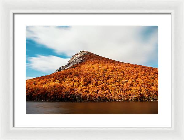 Franconia Notch Fall Foliage Long Exposure - Framed Print