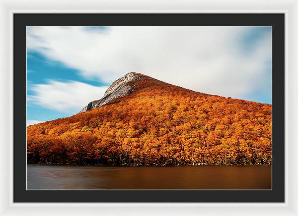 Franconia Notch Fall Foliage Long Exposure - Framed Print