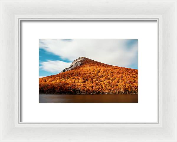 Franconia Notch Fall Foliage Long Exposure - Framed Print