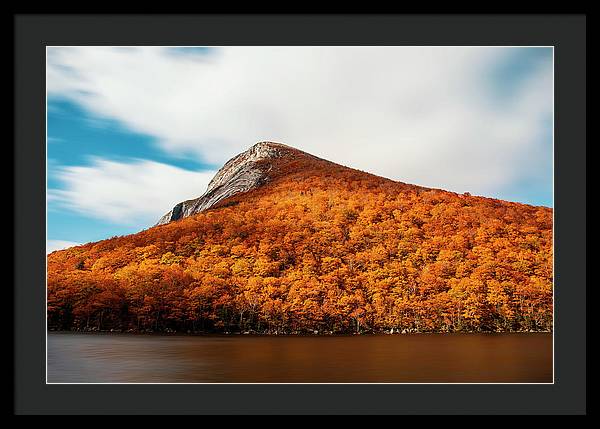 Franconia Notch Fall Foliage Long Exposure - Framed Print