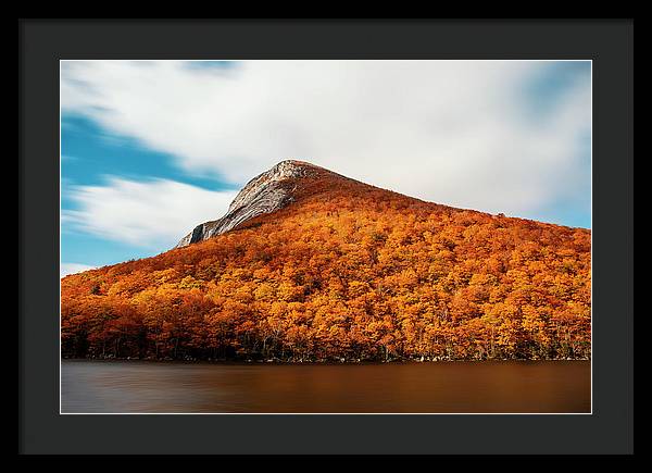 Franconia Notch Fall Foliage Long Exposure - Framed Print