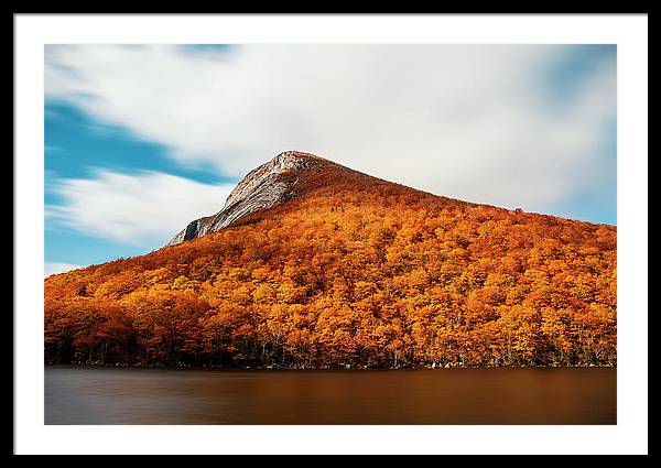 Franconia Notch Fall Foliage Long Exposure - Framed Print