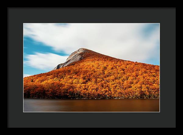 Franconia Notch Fall Foliage Long Exposure - Framed Print