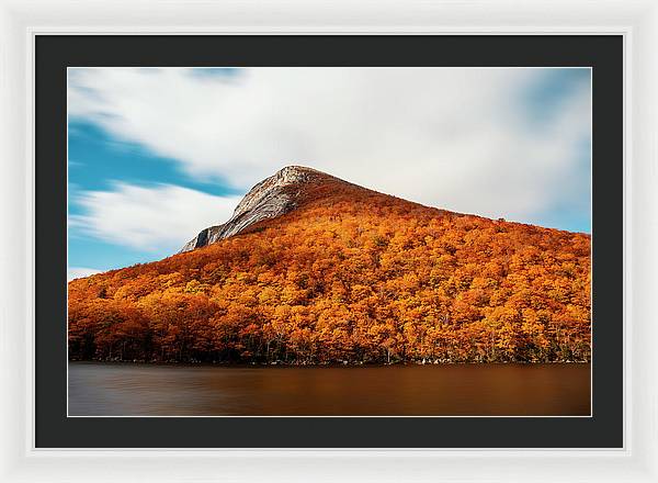 Franconia Notch Fall Foliage Long Exposure - Framed Print