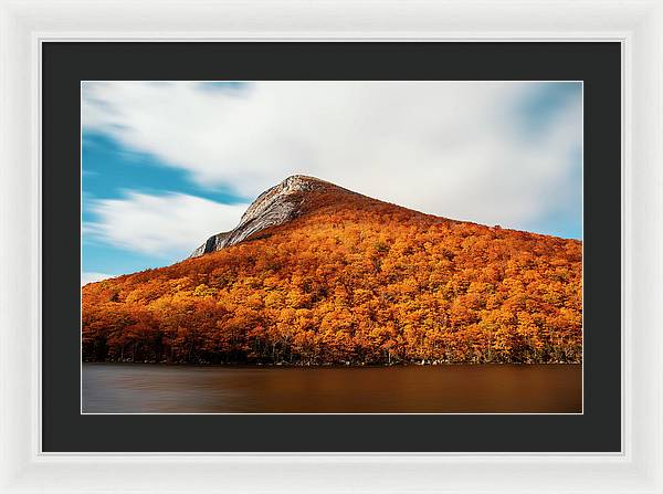 Franconia Notch Fall Foliage Long Exposure - Framed Print