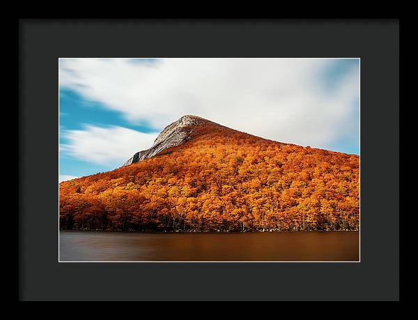 Franconia Notch Fall Foliage Long Exposure - Framed Print