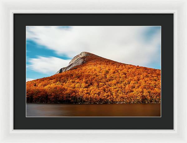 Franconia Notch Fall Foliage Long Exposure - Framed Print