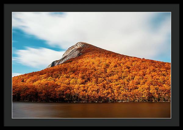 Franconia Notch Fall Foliage Long Exposure - Framed Print