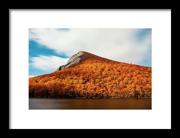 Franconia Notch Fall Foliage Long Exposure - Framed Print