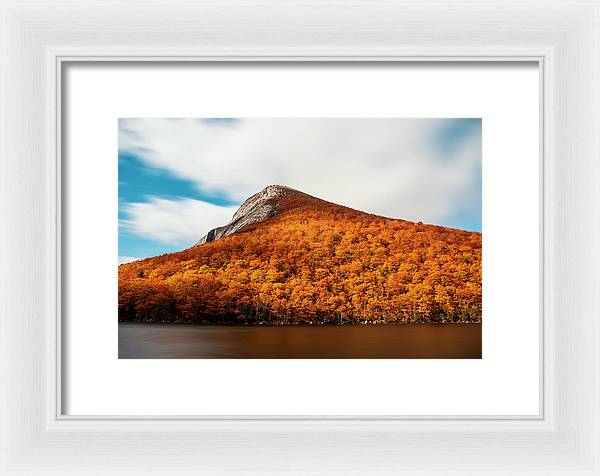 Franconia Notch Fall Foliage Long Exposure - Framed Print