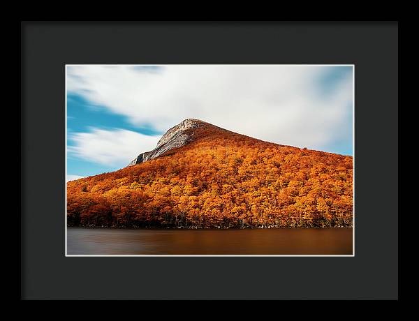 Franconia Notch Fall Foliage Long Exposure - Framed Print